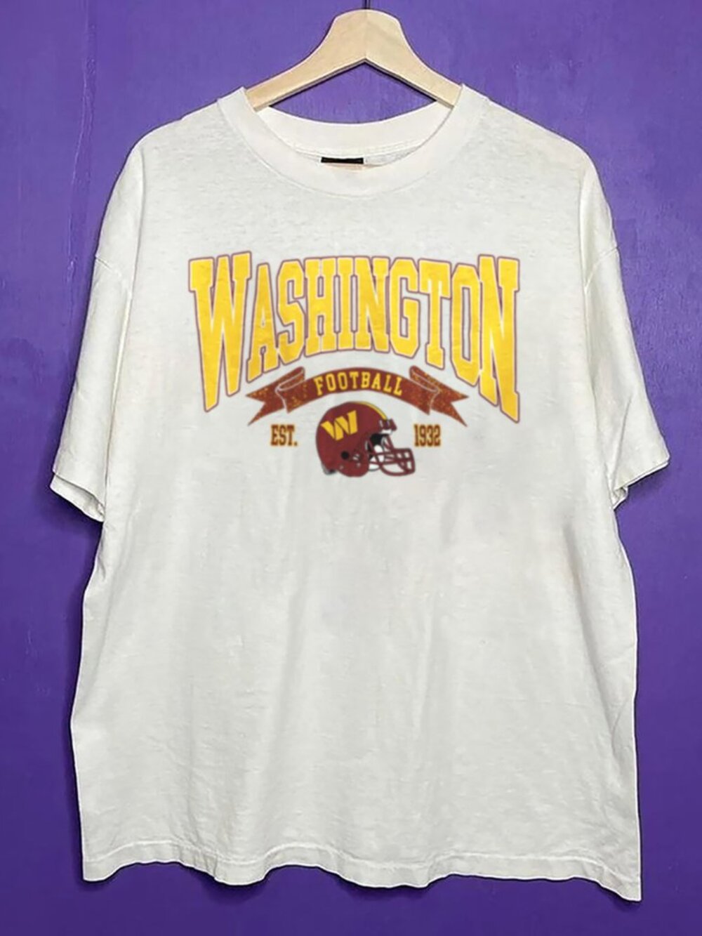 Vintage Washington Commanders Football Shirt, Washington Football Gameday Shirt